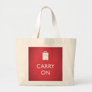 Bolsa Tote Grande CONTINUE - bagagem - o vermelho engraçado