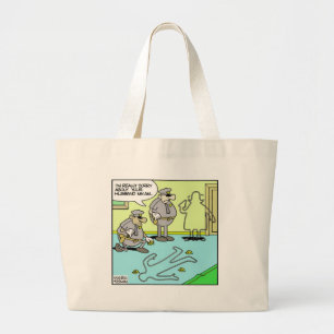 Bolsa Tote Grande Contorno de Giz Presentes Divertidos para Polícia 
