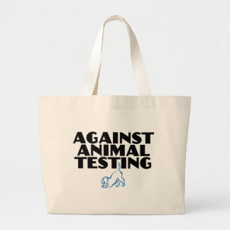 Bolsa Tote Grande Contra testes em animais