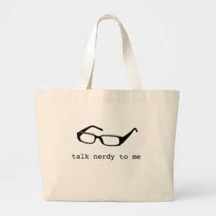 Bolsa Tote Grande conversa nerdy a mim