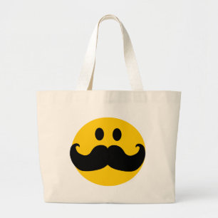 Bolsa Tote Grande Cor customizável do fundo do bigode)