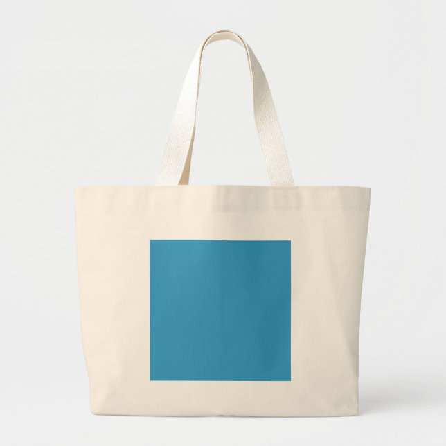 Bolsa Tote Grande Cor sólida Fundo Azul 3399CC Modelo (Frente)