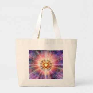 Bolsa Tote Grande Coração brilhante