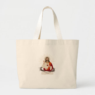 Bolsa Tote Grande Coração como Jesus