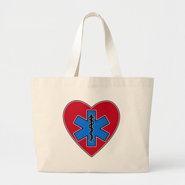 Bolsa Tote Grande Coração de EMT (Frente)