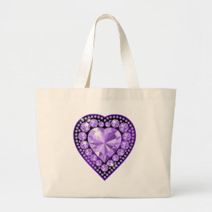 Bolsa Tote Grande coração de Gem