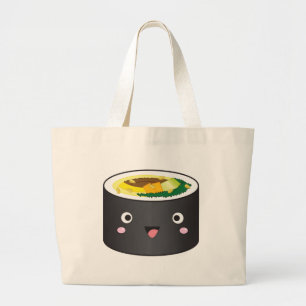 Bolsa Tote Grande Coreano bonito Gimbap