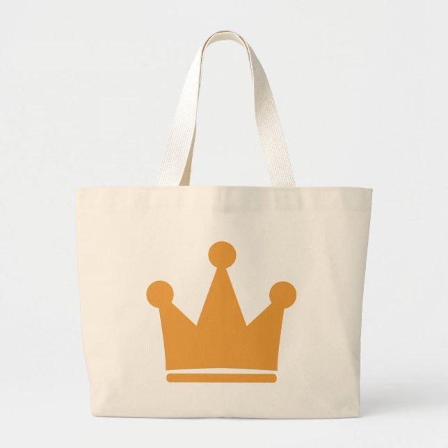 Bolsa Tote Grande coroa do rei (Frente)