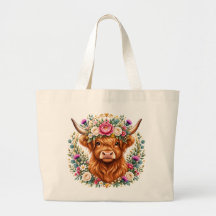 Coroa Floral de Vaca das Terras Altas Botânica Esc