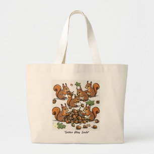 Bolsa Tote Grande "Corpo Corajoso Acorn Hunt"