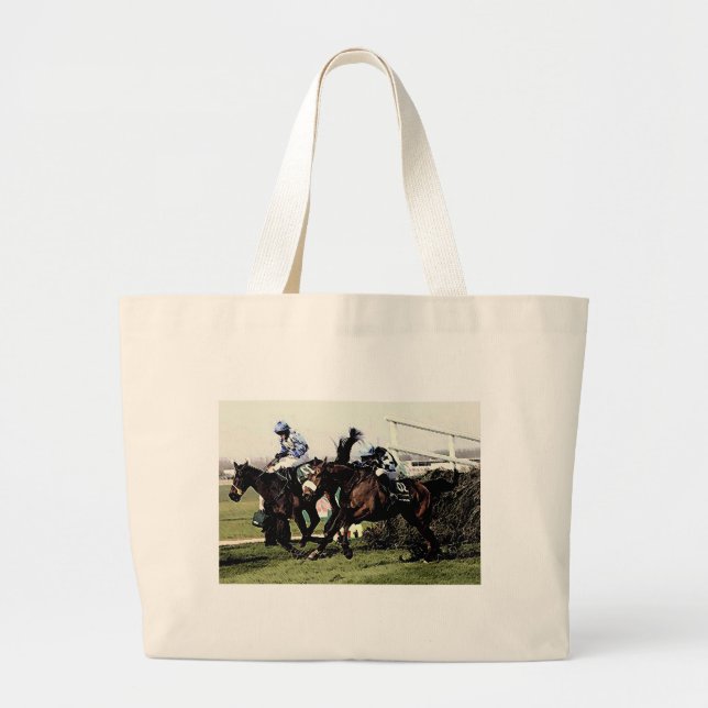 Bolsa Tote Grande Corrida de Cavalo (Frente)