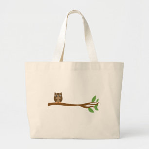 Bolsa Tote Grande Coruja sábia