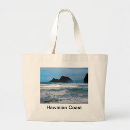 Bolsa Tote Grande Costa havaiana céu azul