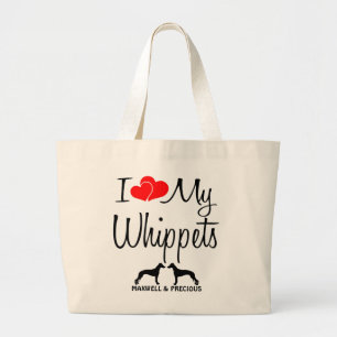 Bolsa Tote Grande Costume Amo Minha Bag De Dois Bippetes