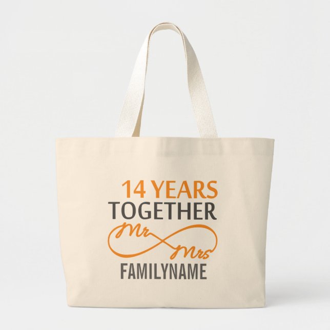 Bolsa Tote Grande Costume, Sr. e Sra. 14 (Frente)