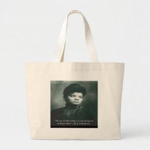 Bolsa Tote Grande Cotação Ida B Wells & Verdade