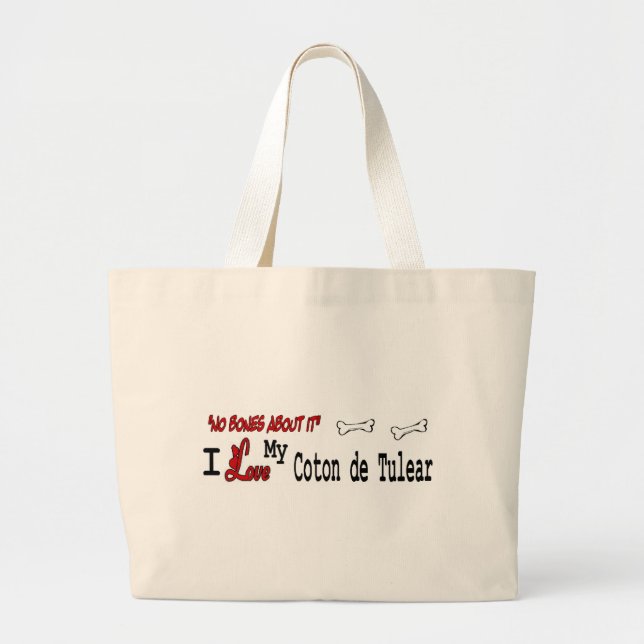 Bolsa Tote Grande Coton de Tulear (Frente)