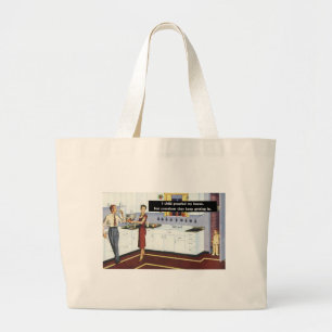 Bolsa Tote Grande Cozinha de impermeabilização infantil - Funny de V