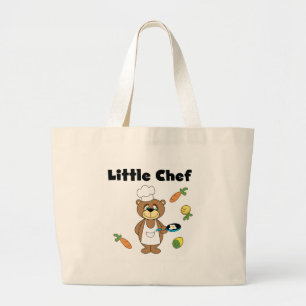 Bolsa Tote Grande Cozinheiro chefe pequeno do urso de ursinho