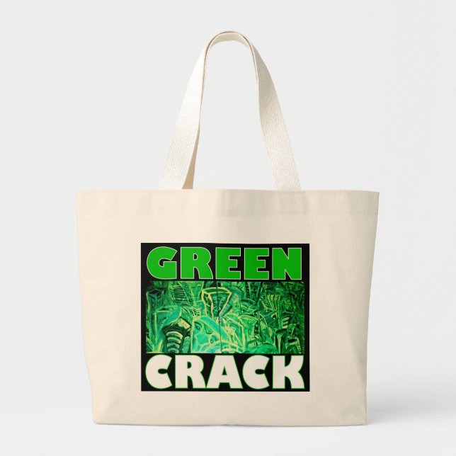 BOLSA TOTE GRANDE CRACK VERDE (Frente)