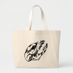Bolsa Tote Grande Crânio animal