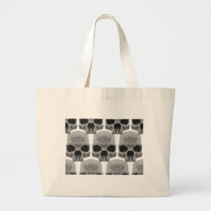 Bolsa Tote Grande crânios de gótico