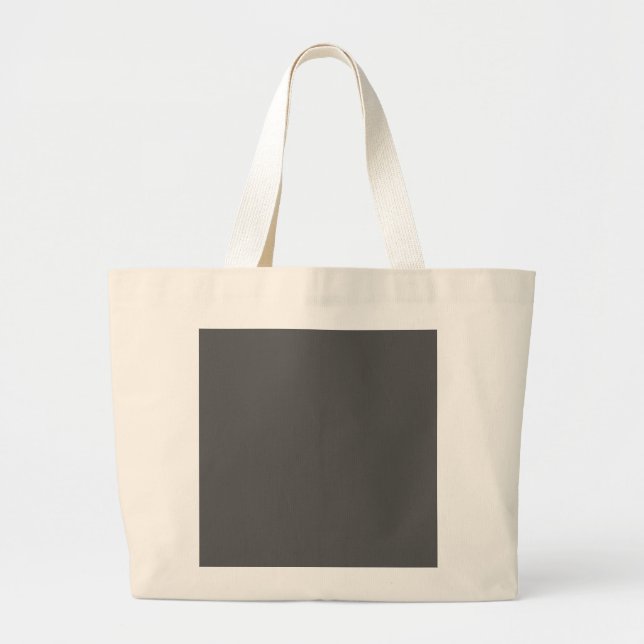 Bolsa Tote Grande Create Your Own dark gray Custom Design (Frente)