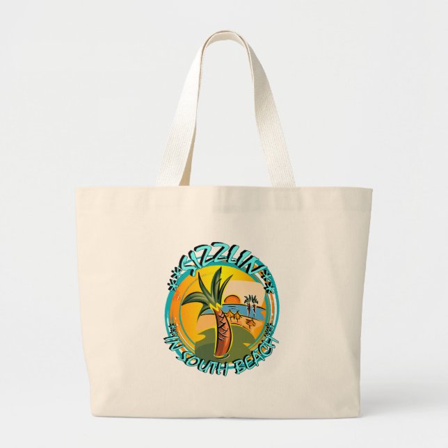 Bolsa Tote Grande Crepitante No South Beach (Frente)