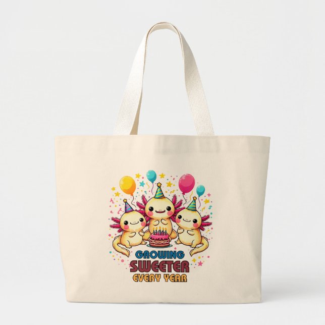 Bolsa Tote Grande Crescendo mais doce a cada ano  (Frente)