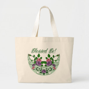 Bolsa Tote Grande Crescente ereto da deusa verde