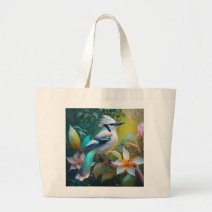 Bolsa Tote Grande Crested Teal Winged Jay