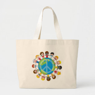Bolsa Tote Grande Crianças globais
