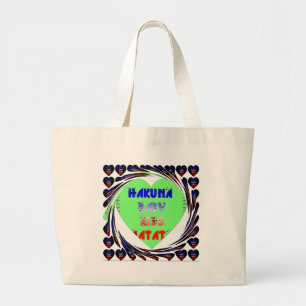 Bolsa Tote Grande Crie seu próprio Design de bebê do coração luminos