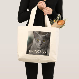 BOLSA TOTE GRANDE CRIE SUA PRÓPRIA BOLSAS DE GATOS DE ESTIMAÇÃO FOTO