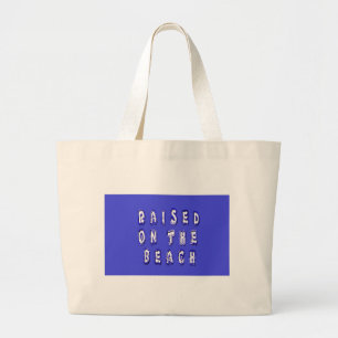Bolsa Tote Grande Crie sua própria vida de praia inspiracional