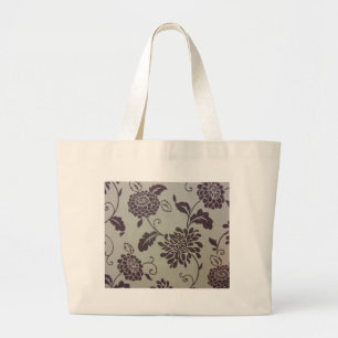 Bolsa Tote Grande Crisântemos