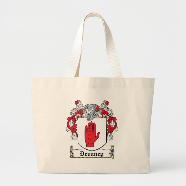 Bolsa Tote Grande Crista da família de Devaney (Frente)