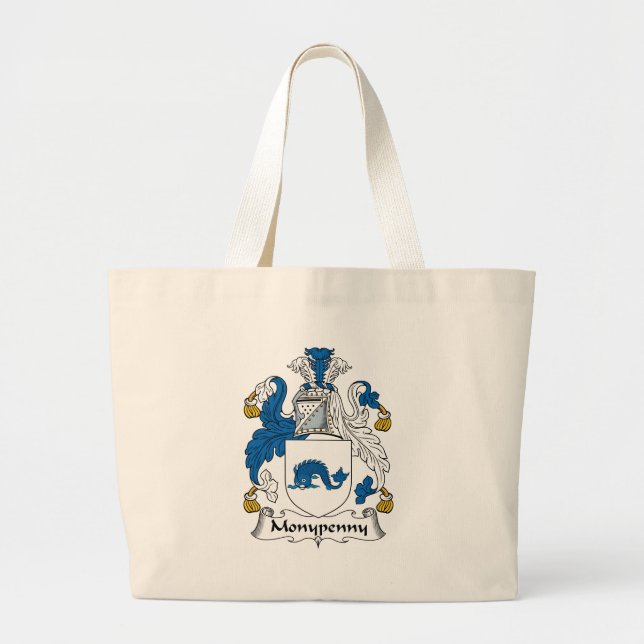 Bolsa Tote Grande Crista da família de Monypenny (Frente)