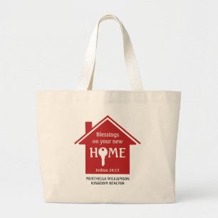 Bolsa Tote Grande Cristão Personalizado REALTOR Imobiliário