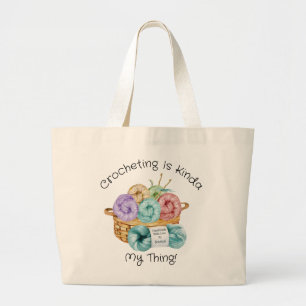Bolsa Tote Grande Crochet Personalizado