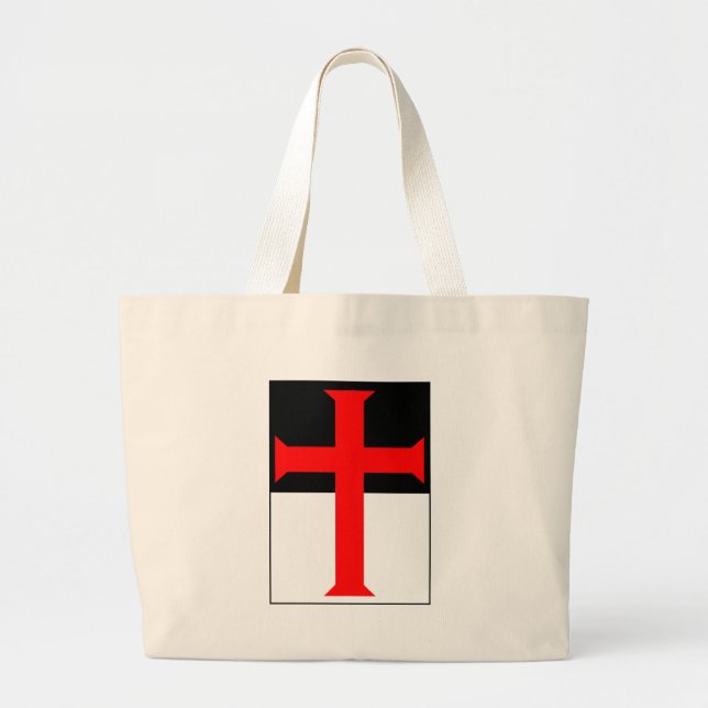 Bolsa Tote Grande Cruz de Templar em Beausant (Frente)