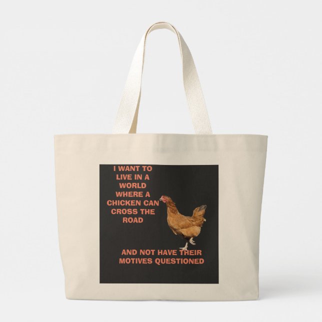 BOLSA TOTE GRANDE CRUZAMENTO DE FRANGO (Verso)