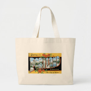 Bolsa Tote Grande Cumprimentos de Portland, Oregon!
