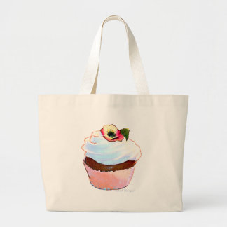 Bolsa Tote Grande Cupcake com a barra de ferramentas da Design Pansy