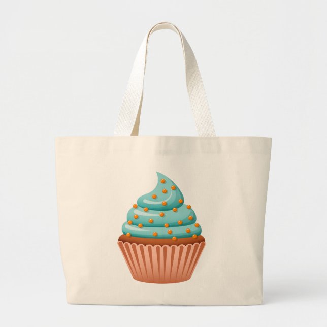 Bolsa Tote Grande Cupcake de Cozinha de Cozinha Baker (Frente)