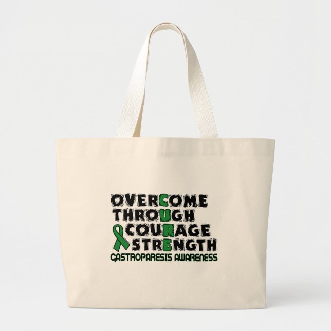 Bolsa Tote Grande CURE... Gastroparese (Frente)