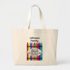 Bolsa Tote Grande Custom Family Reunion Canvas Tote Bag