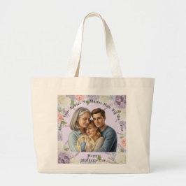 Bolsa Tote Grande Custom Mother's day photo Always your babies