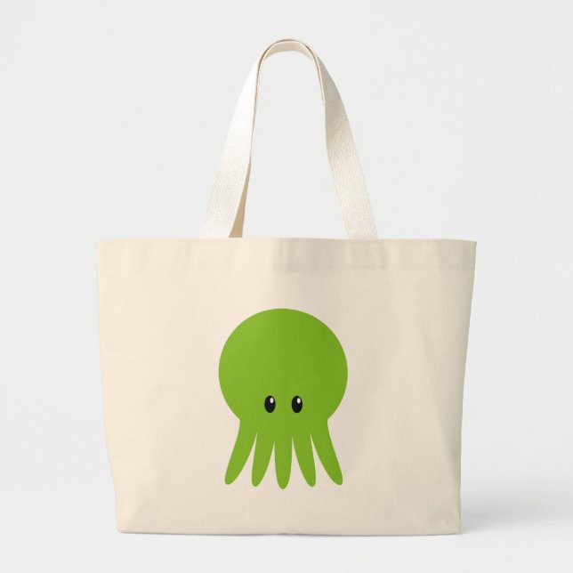 Bolsa Tote Grande Cute Cthulhu (Frente)
