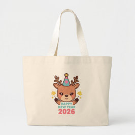 Bolsa Tote Grande cute festive new year 2026 tote bag